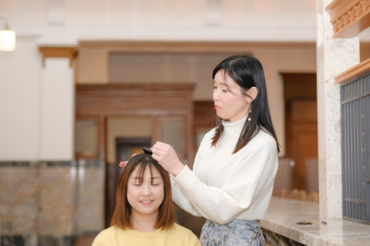 かっさセラピーの様子